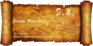 Daum Marcell névjegykártya